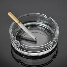 Glass Classic Crystal Quality Cigar Cigarette Ashtray Round Tabletop for Home Office Indoor Outdoor Home Decor - dailyneed.life