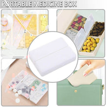 Magnetic Pill Organizer, 7 Compartments Portable Pill Case Travel Pill Organizer, Folding Design Pill Box for Purse Pocket to Hold Vitamins, Cod Liver Oil, Supplements, Medicine Box (1 Pc) - dailyneed.life
