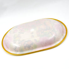 Small Plastic Flower Printed Design Serving Tray (1 Pc / 27 x 18 CM / Mix Color) - dailyneed.life