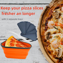 Reusable Expandable Pizza Storage Container with 5 Microwavable Trays – Adjustable for Home & Outdoor Use - dailyneed.life