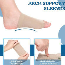 Foot Arch Support for Men & Women | Medial Arch Support for Flat Feet Correction Sleeve with Cushion | Plantar Fasciitis Leg Foot Pain Relief Product | Foot Care for Orthopedic Shoes Slippers, (1 Pair) - dailyneed.life