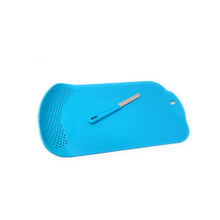 Chop & Drain Vegetables Fruits Chopping Board Sleek Knife - dailyneed.life