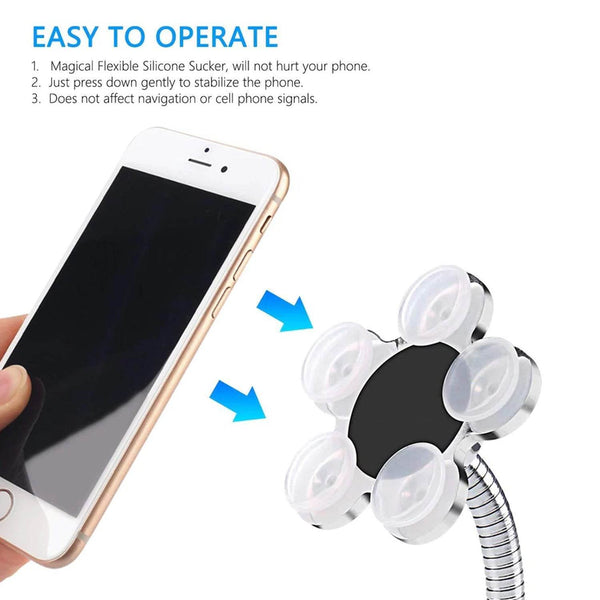 Phone Holder, 360°Rotatable Phone Stand Multi-Function Double-Sided Suction Cup Mobile Phone Holder vip stand - dailyneed.life