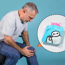 Blue Baymax Small Hot Water Bag with Cover for Pain Relief - dailyneed.life