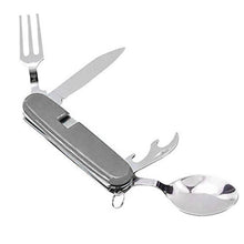 4-in-1 Stainless Steel Travel / Camping Folding Multi Swiss Cutlery Set - dailyneed.life