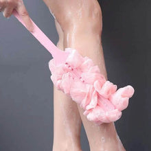 Loofah Back Scrubber for Shower, Long Handle Bath Sponge Shower Brush, Soft Nylon Mesh Back Cleaner Washer, Body Bath Brush for Women and Men, Bathroom Shower Accessories - dailyneed.life