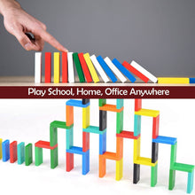 120Pc Dominoes Blocks Set Multicolor Wooden Toy Building Indoor Game Toy. - dailyneed.life