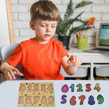 Wooden Number Puzzle Learning Educational Board (1 Set / 28×20 Cm) - dailyneed.life