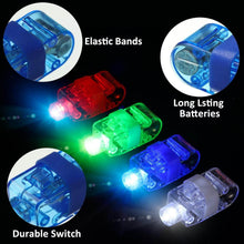 Light up Finger Tips, Clear Mini Rings, LED Glow Ring with Elastic Band (1 Pc) - dailyneed.life