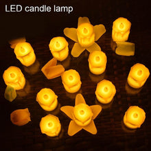 Set of 24 Multicolor Flameless Melted Design Candles for Decoration, Diwali - dailyneed.life