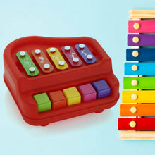2 in 1 Baby Piano Xylophone Toy for Toddlers, 5 Multicolored Key Keyboard Xylophone Piano, Preschool Educational Musical Learning Instruments Toy for Baby Kids Girls Boys 3+ Years (1 Pc) - dailyneed.life