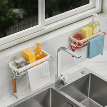 Multipurpose Platic Hanging Drain Rack Retractable Sponge Storage Hanging Rack With Adhesive Hook for Kitchen and Bathroom Dishcloth Holders Basket Drying Tray Organizer - dailyneed.life