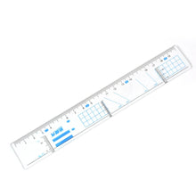 Multifunctional Transparent Plastic Geometry Ruler (1 Pc) - dailyneed.life