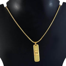 Golden Ram Naam Locket With Chain (1 Pc) - dailyneed.life