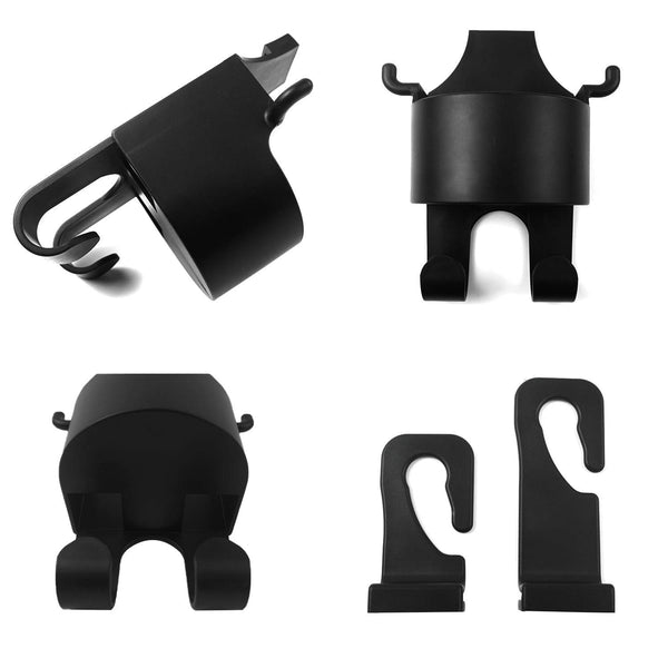 Car Headrest Backseat Organizer, 3 in 1 Automotive Cell Phone Drink cupholder Adapter with Headrest Hooks for Kids and Adults, Multifunctional Storage for Car Travel Accessories - dailyneed.life
