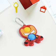 Themed Iron Man Shape Keychain Pop It Toy (1 Pc) - dailyneed.life