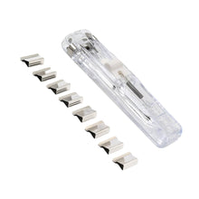 Portable Paper Clamp With 8 Pcs Clip Dispenser Handheld Paper Fast Clam (1 Set) - dailyneed.life