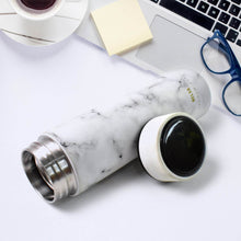Stainless Steel Temperature Insulated Water Bottle With Marble Pattern (500ml Approx) - dailyneed.life