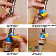 Water Faucet, Clean Purifier Filter Cartridge Water Tap, Upgrade Universal Interface Faucet Filter (Six Layer Purifier) - dailyneed.life