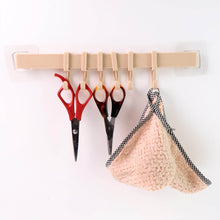 Self-Adhesive 6-Hook Wall Hanging Rack (1 Pc) - dailyneed.life