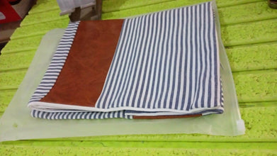 Pillow Covers, leather & cotton Cushion Covers (16 × 16 Inch / 1 Pair / 2 Pc) - dailyneed.life