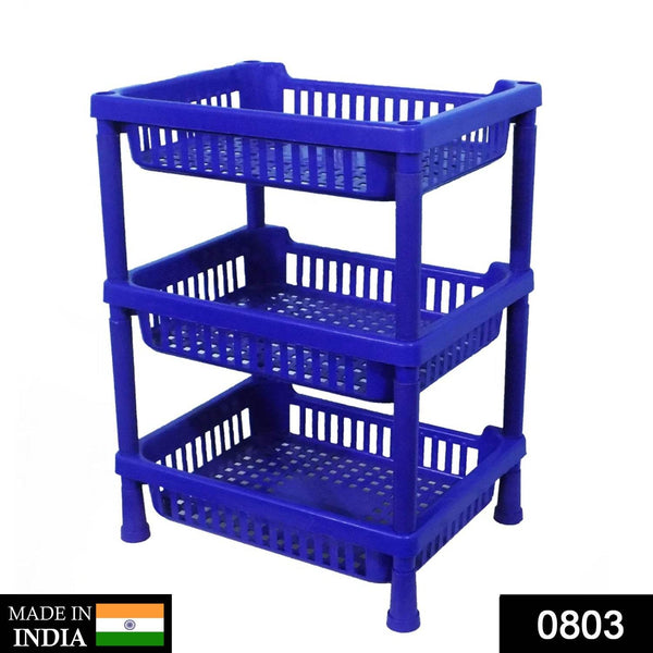 Multipurpose Plastic Storage Rack Oraganiser - 3 pcs - dailyneed.life