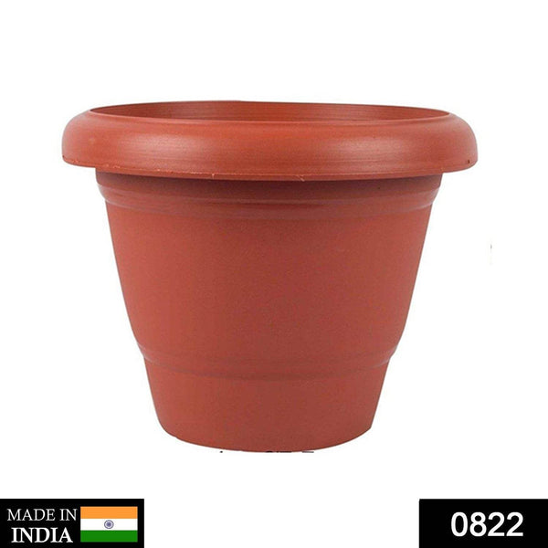 Garden Heavy Plastic Planter Pot / Gamla (Brown, Pack of 1) - dailyneed.life