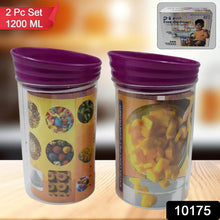 Plastic Premium Quality Kitchen Food Containers Set (1200ml Approx, Set Of 2 Pc) - dailyneed.life