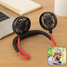 Hand Free Personal Fan - Portable USB Battery Rechargeable With Battery Comaprtment Mini Fan - Headphone Design Wearable Neckband Fan Necklance Fan Cooler Fan for Home, Sport, Camping, Beach, Travel, Office (Battery Not Included) - dailyneed.life