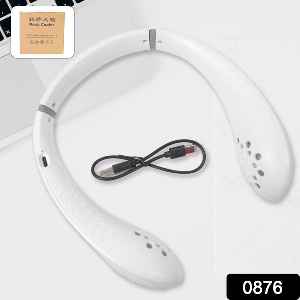 Portable USB Rechargeable Neck Fan – Wearable, 3 Speeds, Headphone Design - dailyneed.life