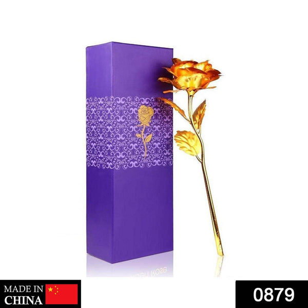 24K Artificial Golden Rose / Gold Red Rose with Gift Box (10 inches) - dailyneed.life
