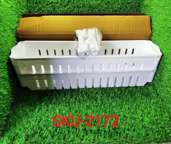 Multipurpose 2 Layer Slim Side Space Saving Storage Organizer Rack Shelf - dailyneed.life