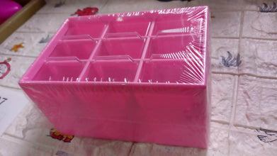 Storage Box 9 Grids Multi-purpose Durable Desktop Drawer Organizer for Pencils Storage Holder Hanging Hole Design for Small Items - dailyneed.life