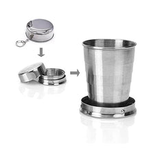 2 in 1 Camping Folding Cup with Keychain (1 Pc) - dailyneed.life