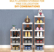 6 Layer Foldable Shoe Rack, Portable Storage Organizer for Home & Office - dailyneed.life