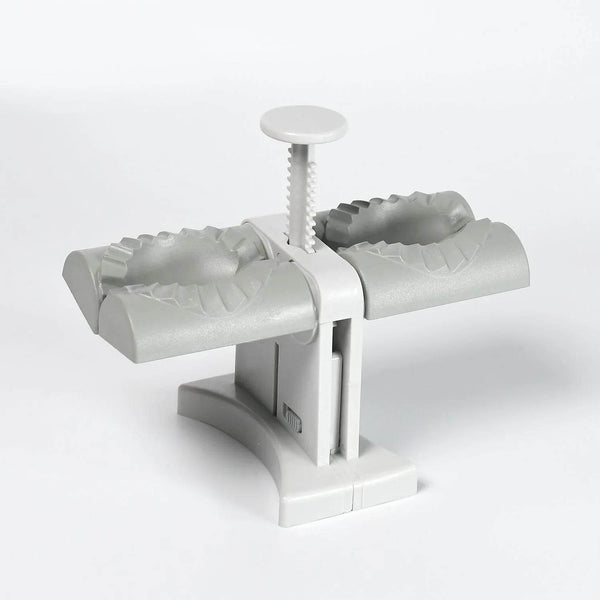 Double-Head Dumpling Maker Mold – Press Two Dumplings at Once (Brown Box) - dailyneed.life