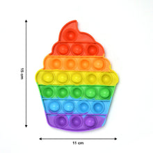 Ice Cream Softy- Fidget ping Sounds Toy, BPA Free Silicone, Push Bubbles Toy for Autism Stress Reliever, Sensory Toy It Toy - dailyneed.life