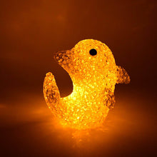 Dolphin Shape Crystal LED Night Light Lamp – Cute Glowing Animal Decorative Light (1 Pc) - dailyneed.life