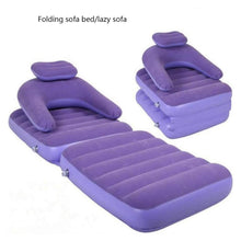 2 in 1 Air Mattress & Lounger, Portable Inflatable Mattress Air Sofa With Air Hand Pump (175×75 cm) - dailyneed.life