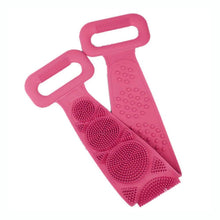 Silicone Body Back Scrubber Double Side Bathing Brush for Skin Deep Cleaning, Scrubber Belt - dailyneed.life