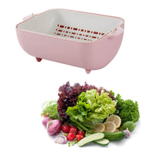 Multifunctional BPA Free Double Layered Plastic Rotatable Strainer Basket (Multicolor) - dailyneed.life