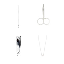Mini Nail Clipper Set Beauty Nail Tool Set Multifunctional Beauty Set With Plastic Storage Case, (4 Pc Set) - dailyneed.life