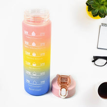 Plastic Colorful Motivational Water Bottle with Straw (750 ML) - dailyneed.life