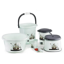 Plastic Bathroom Accessories Set (Mix Color / 6 Pc) - dailyneed.life