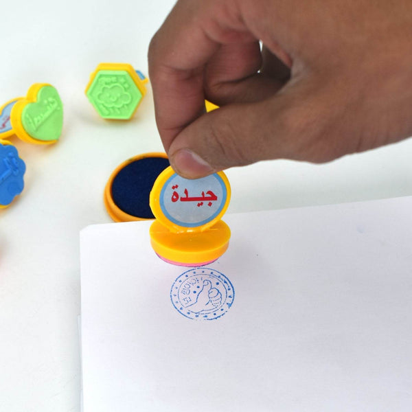 Unique Different Shape Stamps 7 pieces for Kids Motivation and Reward Theme Prefect Gift for Teachers, Parents and Students (Multicolor) - dailyneed.life