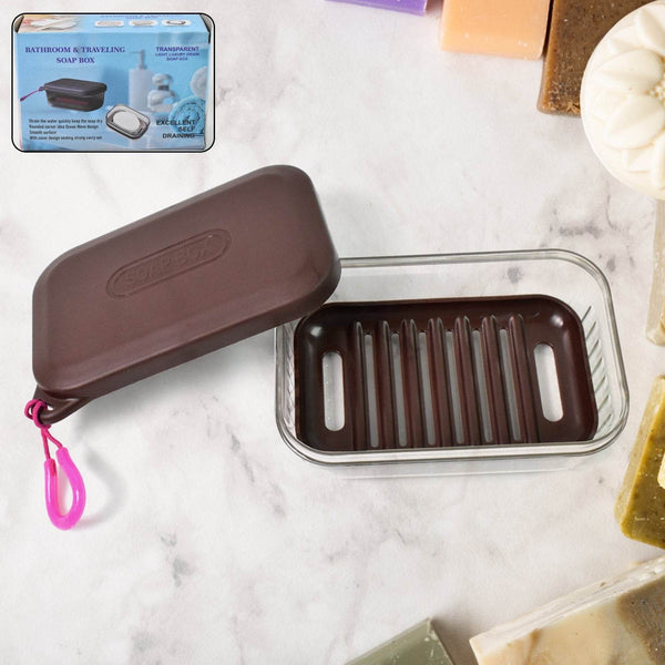 Bathroom & Travel Plastic Soap Box with Lid ,Sabudani (1 Pc) - dailyneed.life