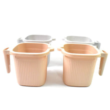 Plastic Square Bath Water Mug (4 Pc / 1000 ML / Mix Color) - dailyneed.life