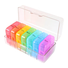 Weekly 7 Day Rainbow Color Pill Organizer Box - dailyneed.life