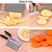 Stainless Steel Crinkle Cutter Knife for Salad and Vegetables - dailyneed.life