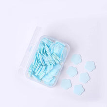 Mini Portable Travel Soap Paper Sheets Flower Shape (100 Pcs Set Approx / Mix Color) - dailyneed.life